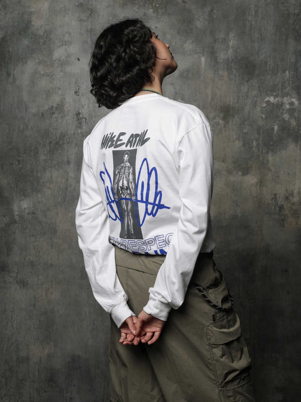 Лонгслив Hike Athletics Respect to Pain "White"