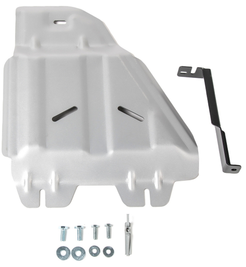 Защита РК Rival для Lexus LX III (V - 5.7) 2007-2015/Lexus LX III рестайлинг (V - 4.5D; 5.7) 2015-н.в./Toyota Land Cruiser 200 (V - 4.5D; 4.7) 2007-2012/Toyota Land Cruiser 200 рестайлинг (V - 4.5D; 4.6) 2012-2021 (устанавл-ся совместно с 333.9507.1), штампованная, алюминий 4 мм, с крепежом, 333.9508.1