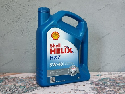 Масло моторное SHELL Helix HX7 5W40