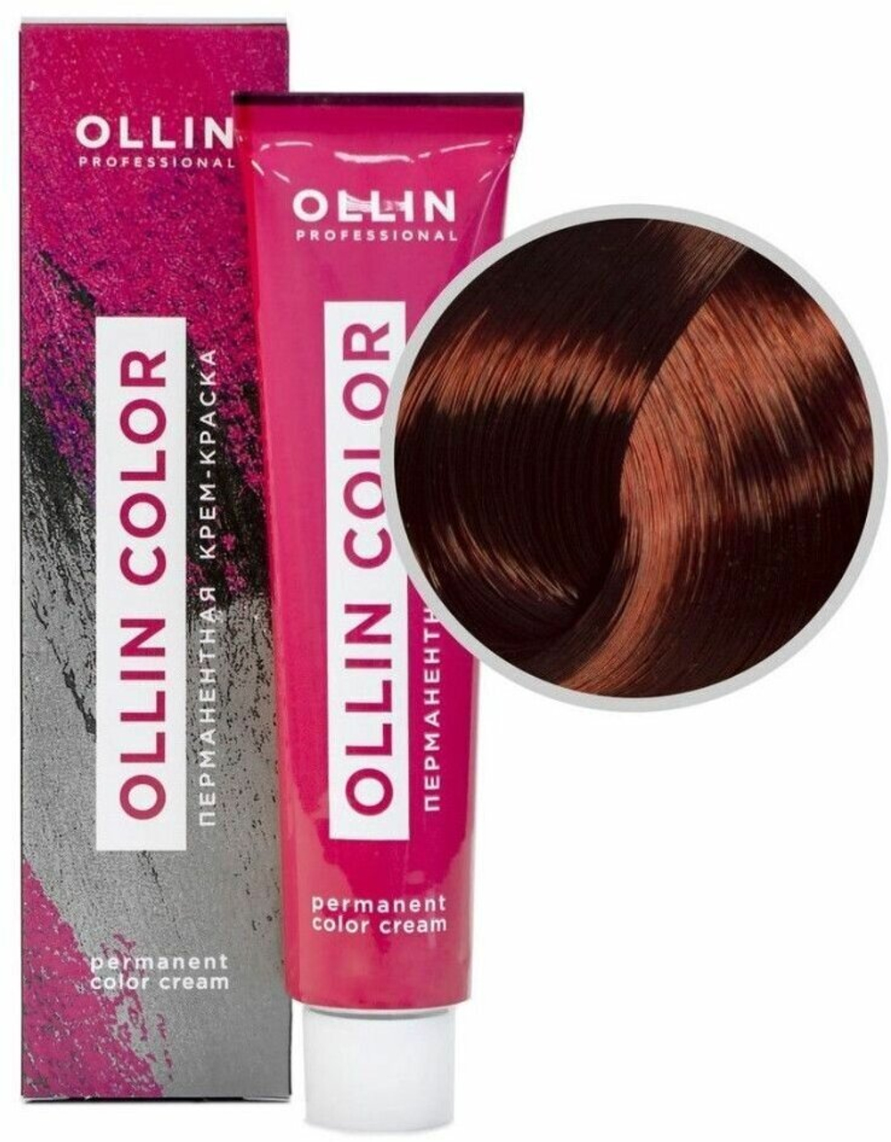 OLLIN COLOR 6/6 темно-русый красный 60мл Перманентная крем-краска для волос