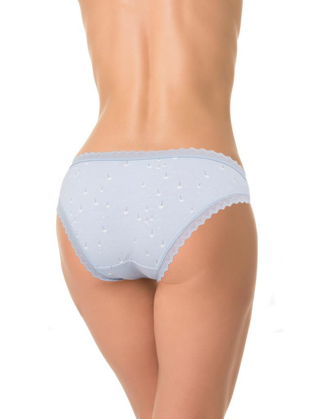 Трусики-слипы с принтом в виде пуха одуванчиков (Размер: XL) (Цвет: голубой)