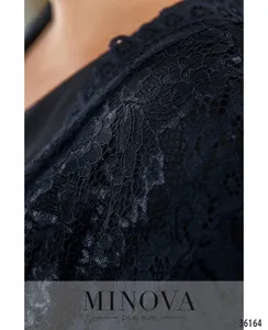 Платье 389-1-синий Minova