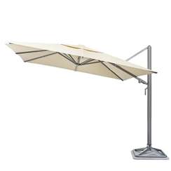 Зонт профессиональный Levia 3х3 м, тик, тортора. База и светильник в комплекте