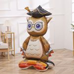 Шар 3D (46''/117 см) Фигура на подставке, Сова Выпускник, 1 шт. в уп.