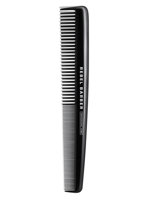 REBEL BARBER TOTAL BLACK R341 - Парикмахерская расческа
