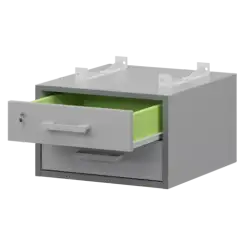 Тумба подвесная для столов на м/каркасе гл.600 мм АМТ2-02М.60  432x470x296 Арго-М