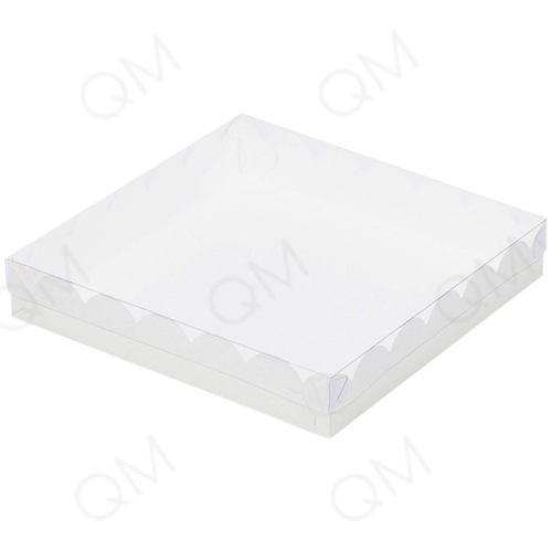 Коробка для печенья и пряников 155х155х35 мм (белая), 50шт