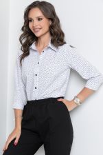Рубашка Жаклин офис (горошки) Diolche