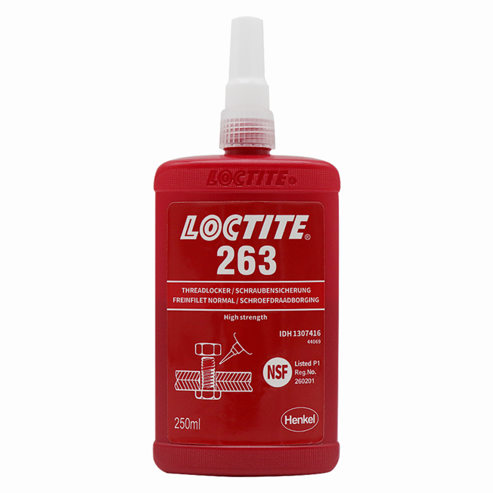 Loctite 263, фиксатор резьбы высокой прочности.