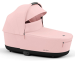 Коляска 3 в 1 Cybex Priam IV Chrome Brown и автокресло Aton B2 i-Size Bay Blue Peach Pink