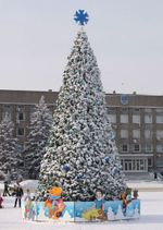 Макушка - звезда на елку «Снежинка» Стандарт