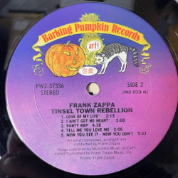 Винтажная виниловая пластинка LP Frank Zappa Tinsel Town Rebellion (USA 1981)