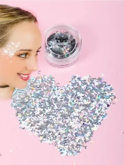 Блёстки серебряные "Луна" 5 гр сухие крупные