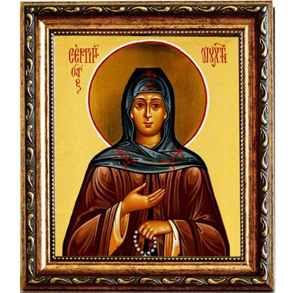 Сергий Шухтомский преподобный. Икона на холсте.