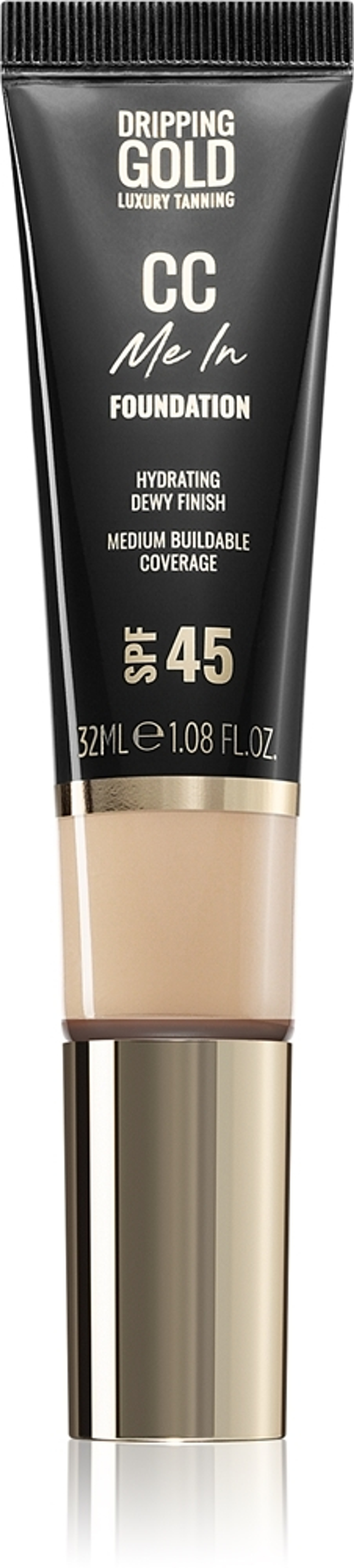 Dripping Gold CC Me In - Легкий тональный крем SPF 45, 32 ml