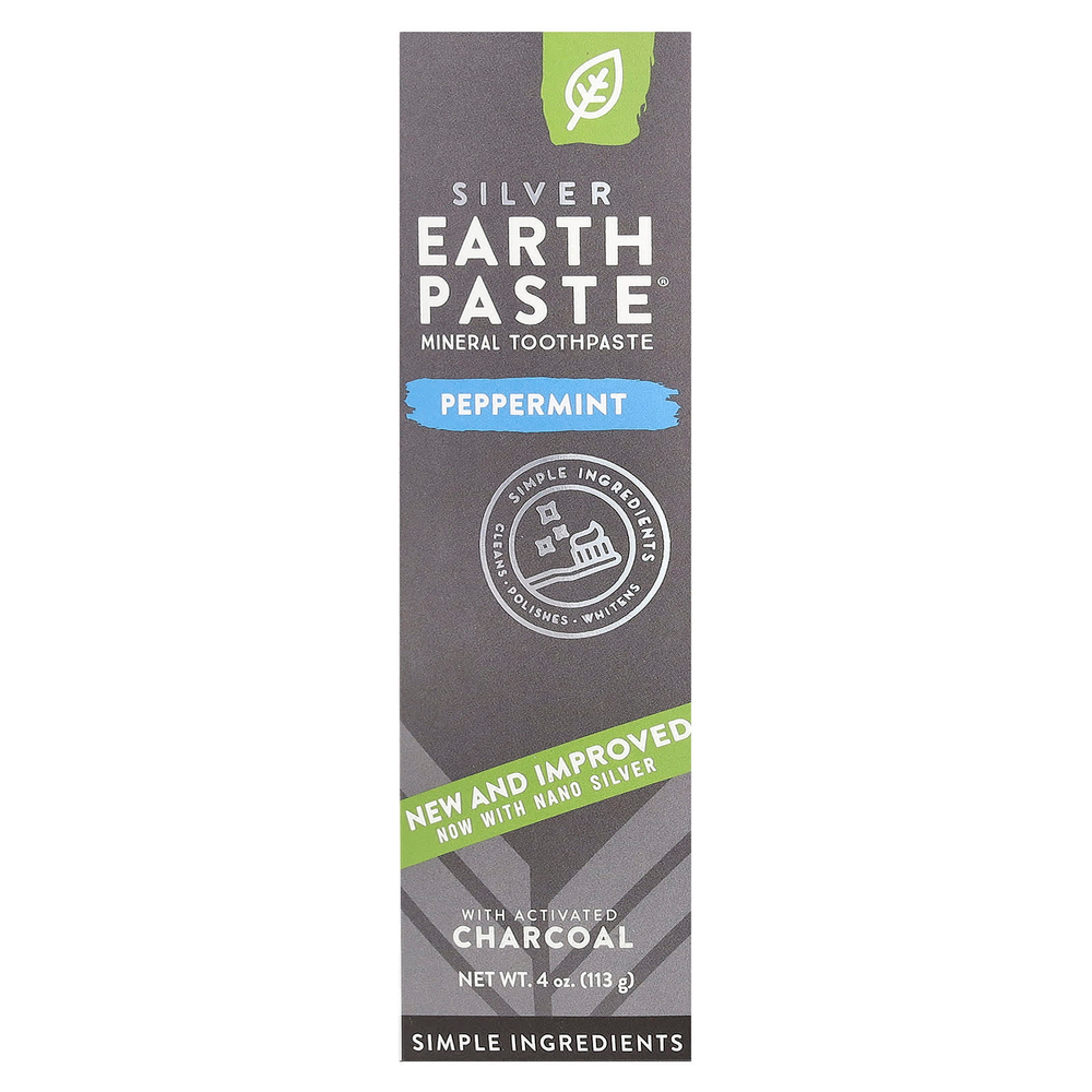 Redmond Trading Company, Silver Earth Paste®, минеральная зубная паста, перечная мята, 113 г (4 унции)