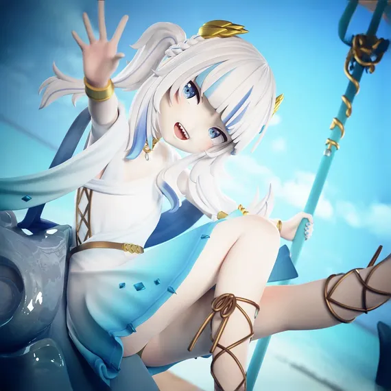 Gawr Gura on the beach - Hololive