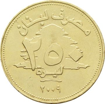 250 ливров 2009 Ливан