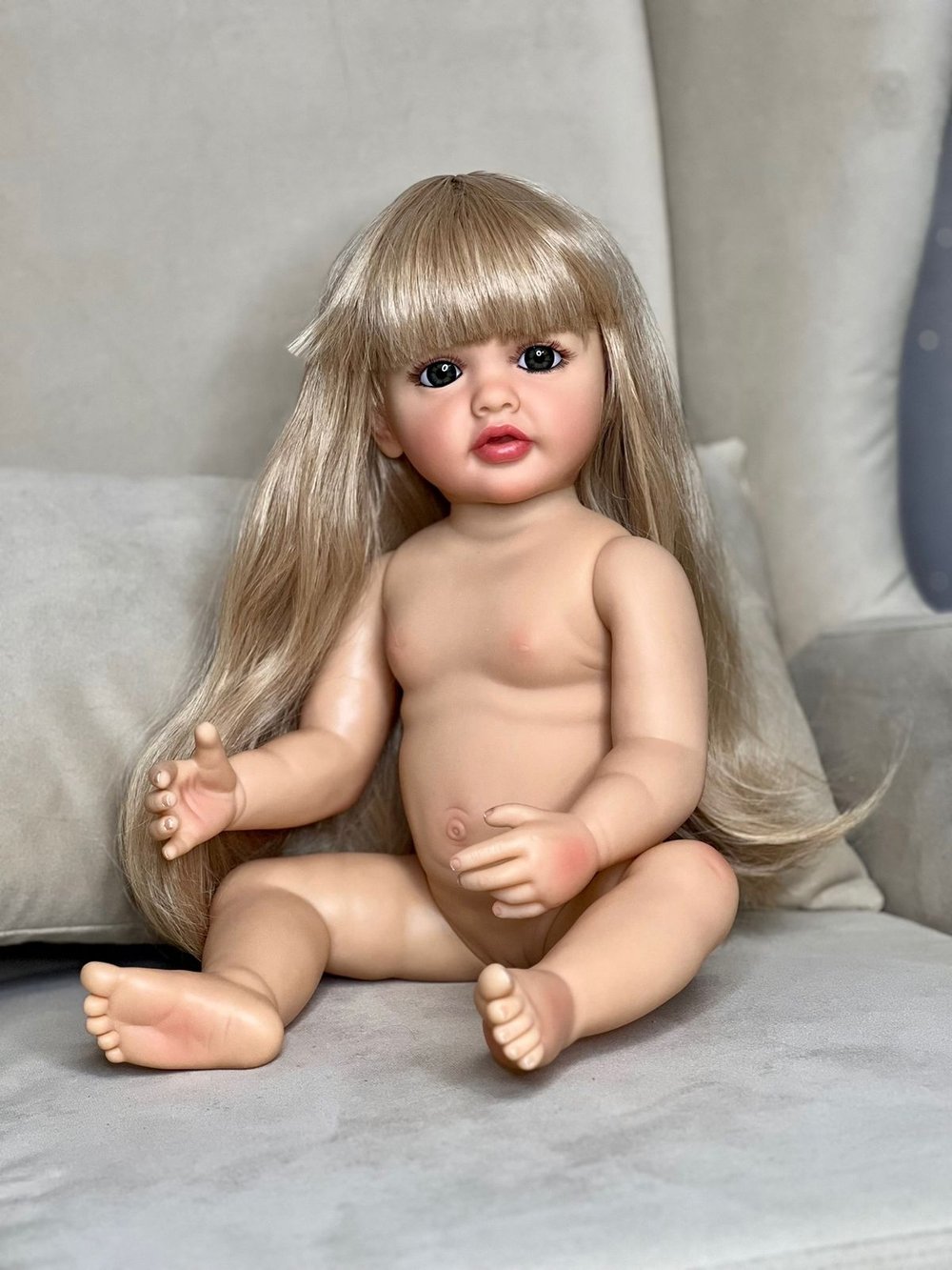 Кукла Реборн виниловая 55см в пакете (FA-105B)
