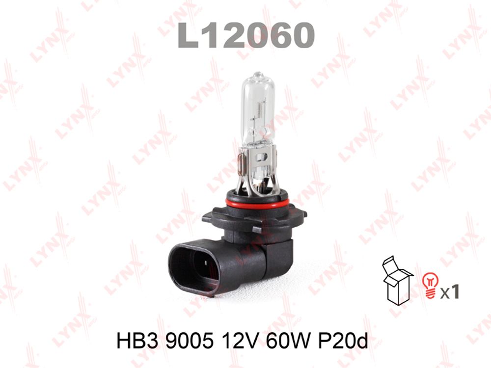 L12060     HB 3      12V60W   LYNX Лампа галогеновая