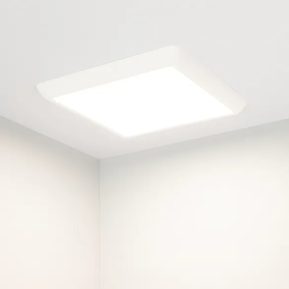 Светильник CL-FIOKK-S300x300-25W Day4000-MIX (WH, 120 deg, 230V) (Arlight, IP44 Пластик, 3 года) 034472