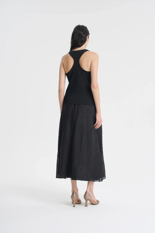 Топ-майка с люрексом