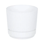 Кашпо СТРИП D110мм 0,6л с подставкой Белый