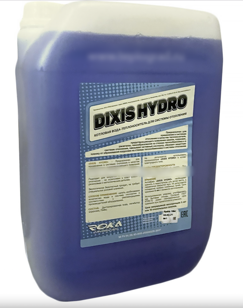 Котловая вода DIXIS HYDRO канистра 20 кг для системы отопления