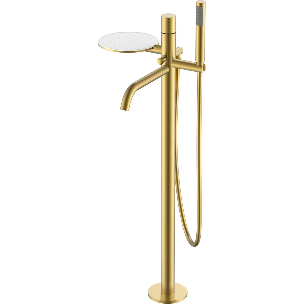Напольный смеситель для ванны с душем Boheme Stick 129-MG Matt Gold DIMOND