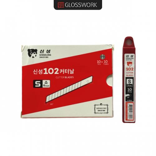 Glosswork Сменные металлические лезвия для ножа, угол заточки 60 гр, длина 86 мм. 10 штук.