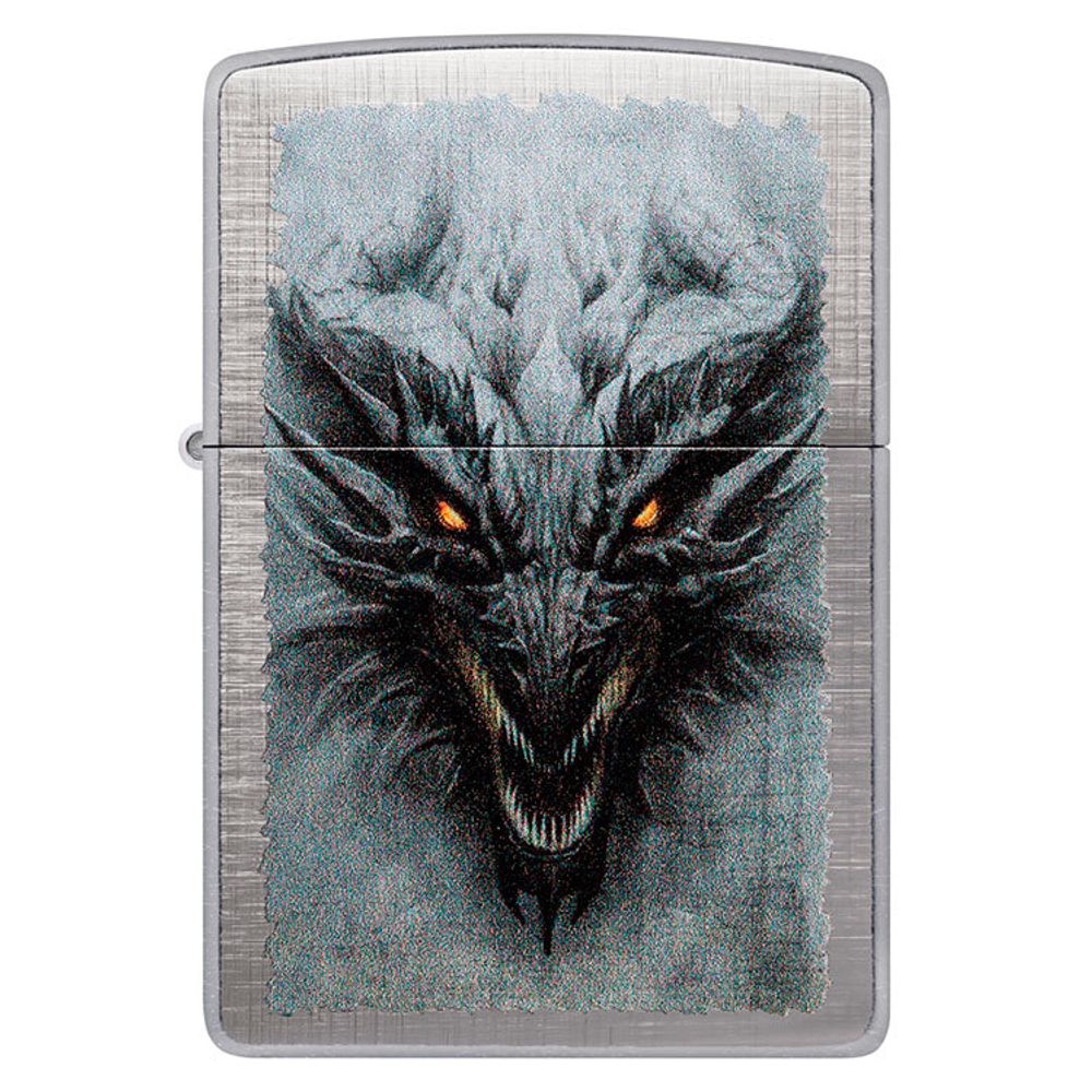Зажигалка Zippo Dragon Design с покрытием Linen Weave (48732)