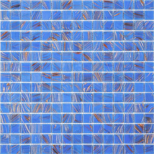 STE315 Мозаика одноцветная чип 20 стекло Alma Mono Color голубой квадрат глянцевый