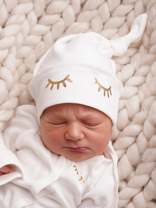 Шапочка-узелок Milk (реснички)