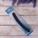 Пилка для ногтей наждачная на блистере бумеранг «Ultramarine», цвет черный,18*2см✦