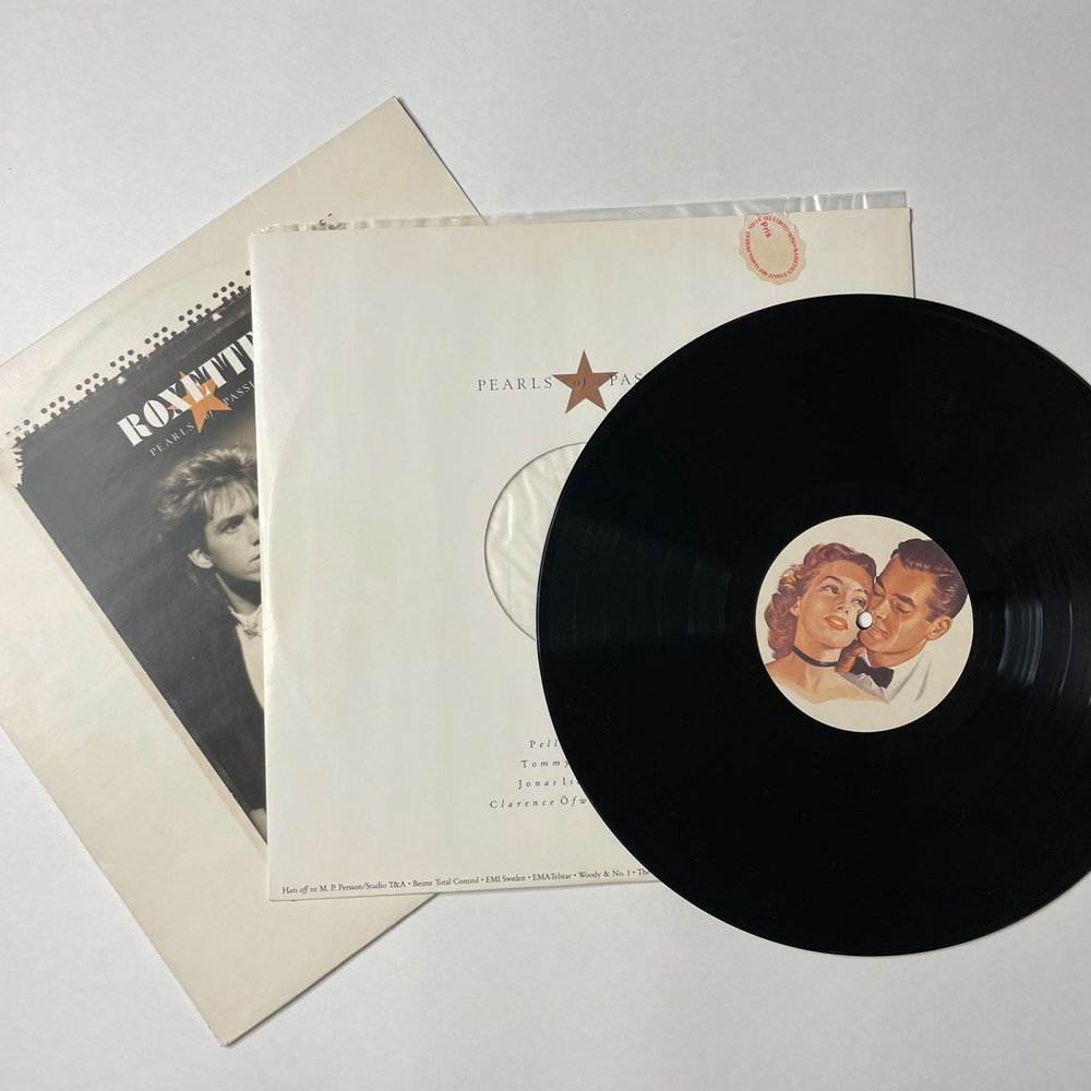 Винтажная виниловая пластинка LP Roxette Pearls Of Passion (Швеция 1986)