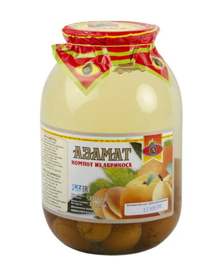 Компот из абрикоса 2л. Азамат