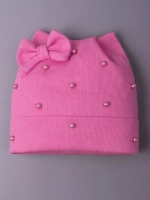 Шапка для девочки осенняя с ушками