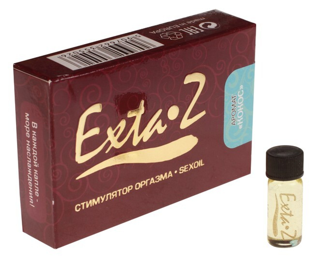 Масло Стимулятор оргазма "Exta-Z" (кокос), 1,5 мл (Цвет: прозрачный)
