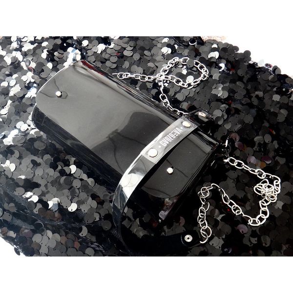 Сумка Цилиндр Черный - фото 3