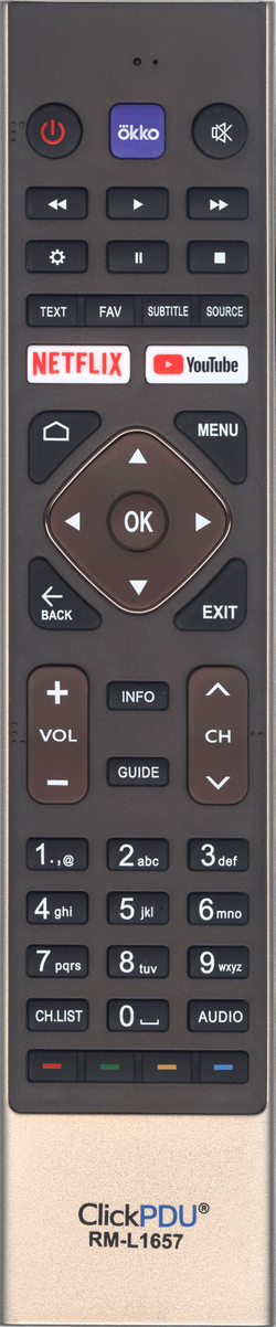 Универсальный пульт ClickPDU RM-L1657 для телевизоров Haier / Хаер / Хайер