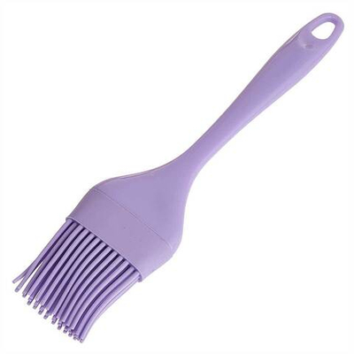 Кисточка силиконовая литая 22×4 см AK-6077S цвет лавандовый