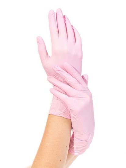 Нитриловые перчатки NitriMAX (НитриМакс), розовые