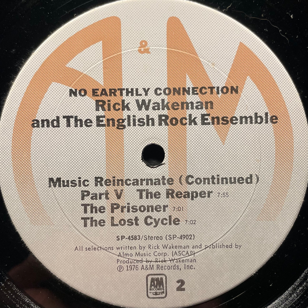 Rick Wakeman And The English Rock Ensemble ‎– No Earthly Connection (США 1976г.)