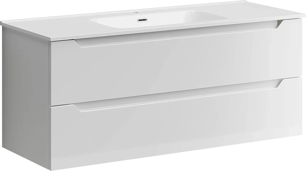 Тумба с раковиной Sancos Norma 2.0 NR2.0120-1W белый глянец