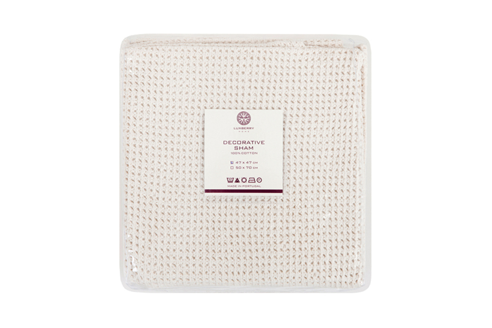 Наволочка декоративная 47x47 Luxberry Vincent кремовая