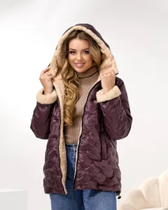 Куртка с мехом УК-4431-3 Фабрика Моды