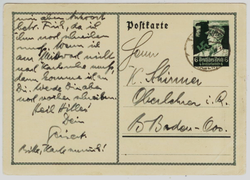 Почтовая карточка - Германия - 1935 год. Подписана, прошла почту