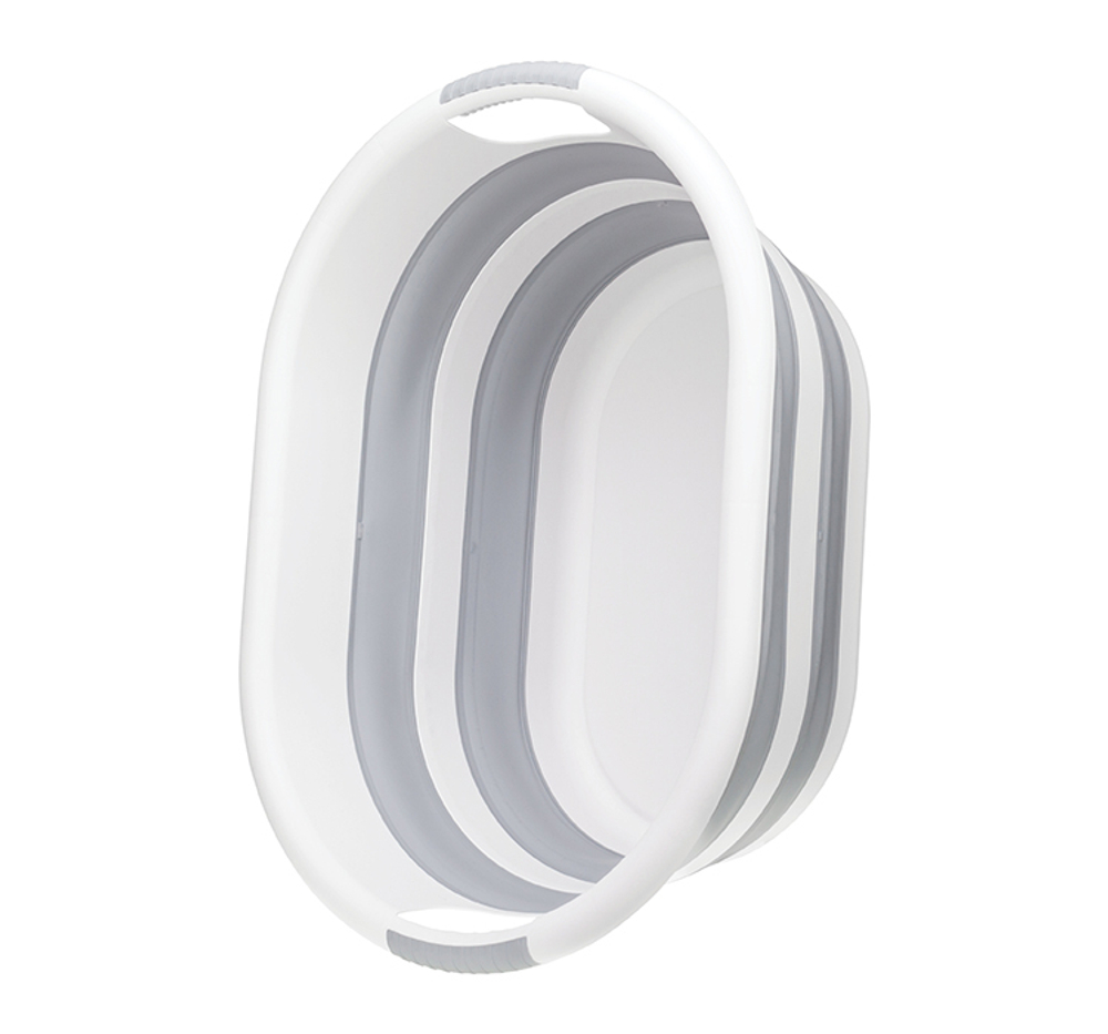 Таз ФЛЕКС 17,5 л овальный складной с ручками, материал- полипропилен, ТЭП М2503