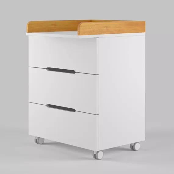 Комод Anniken Ecco Белый/бук