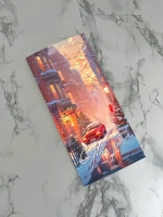 Открытка Евро «С Новым годом (новогодний двор)» E24